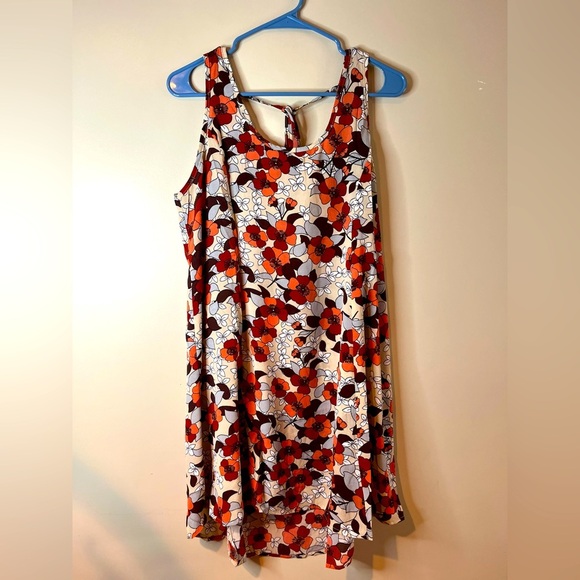 Hayden Dresses & Skirts - Hayden Cream Orange Floral Mini Shift Dress